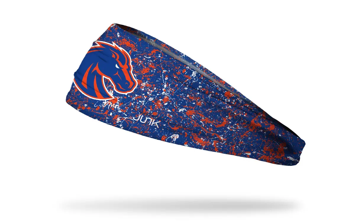 Boise State University: Splatter Big Bang Lite Headband 1