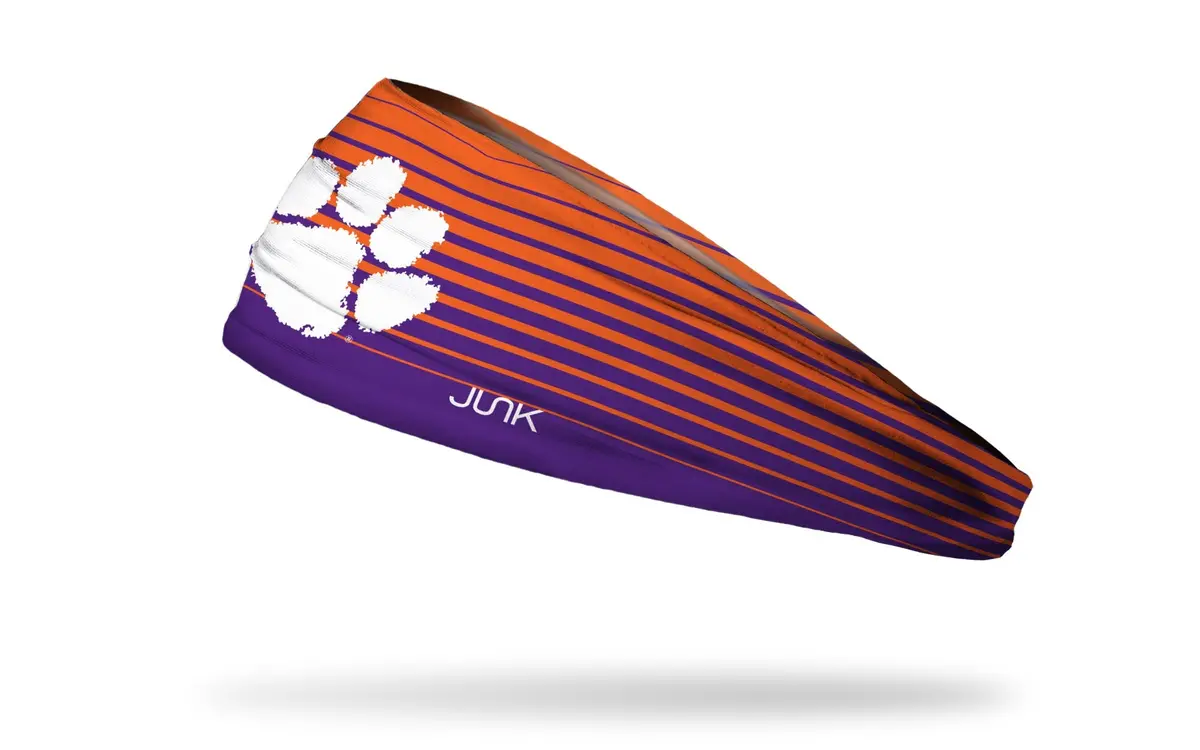 Clemson Tigers: Gradient Stripe Big Bang Lite Headband 1