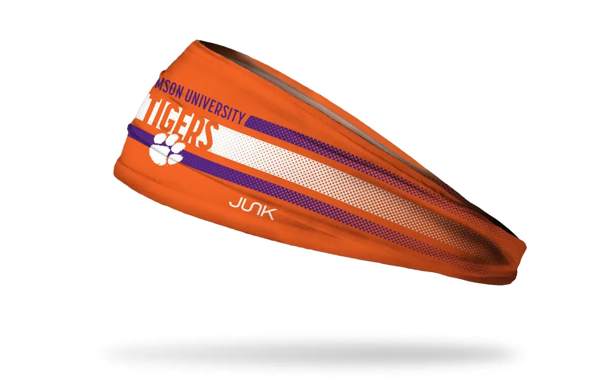 Clemson University: Faded Stripe Big Bang Lite Headband 1