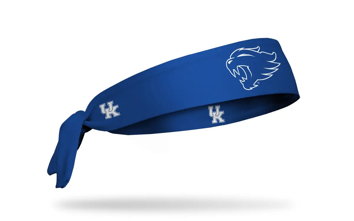 University Of Kentucky: Wildcat Outline Royal Flex Tie Headband 1