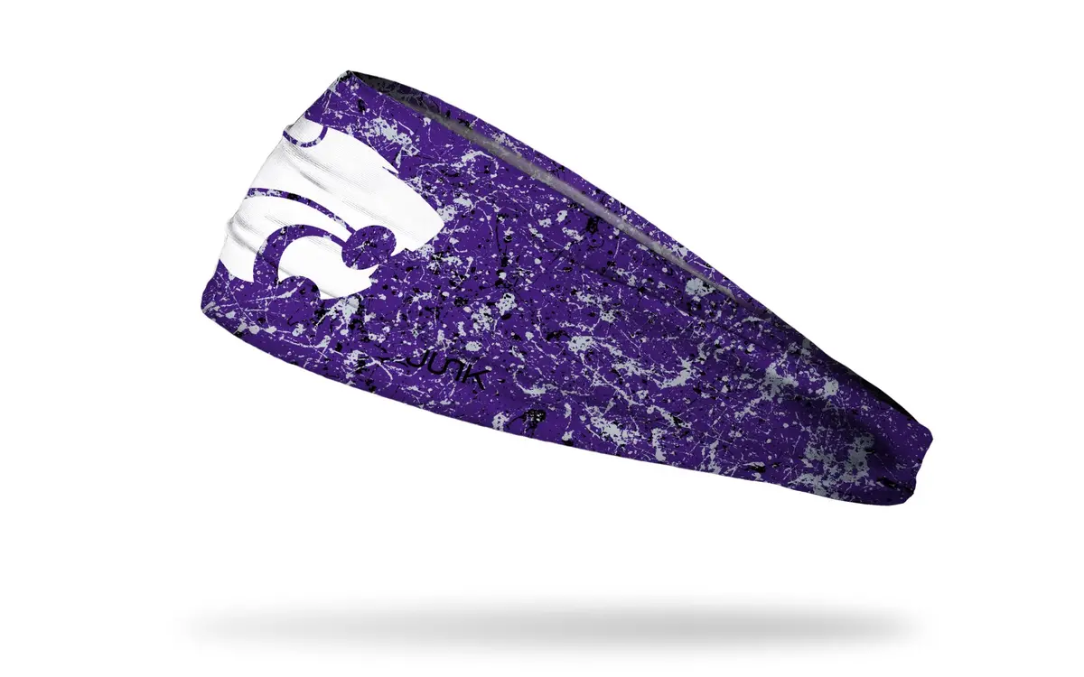 Kansas State University: Splatter Purple Big Bang Lite Headband 1
