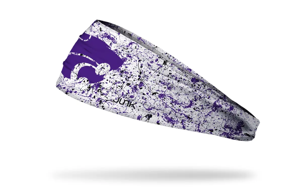 Kansas State University: Splatter White Big Bang Lite Headband 1