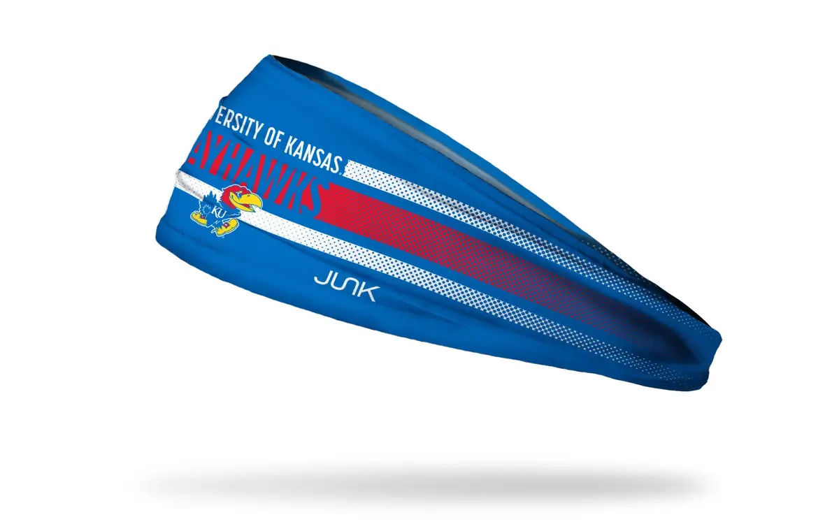 University Of Kansas: Faded Stripe Big Bang Lite Headband 1