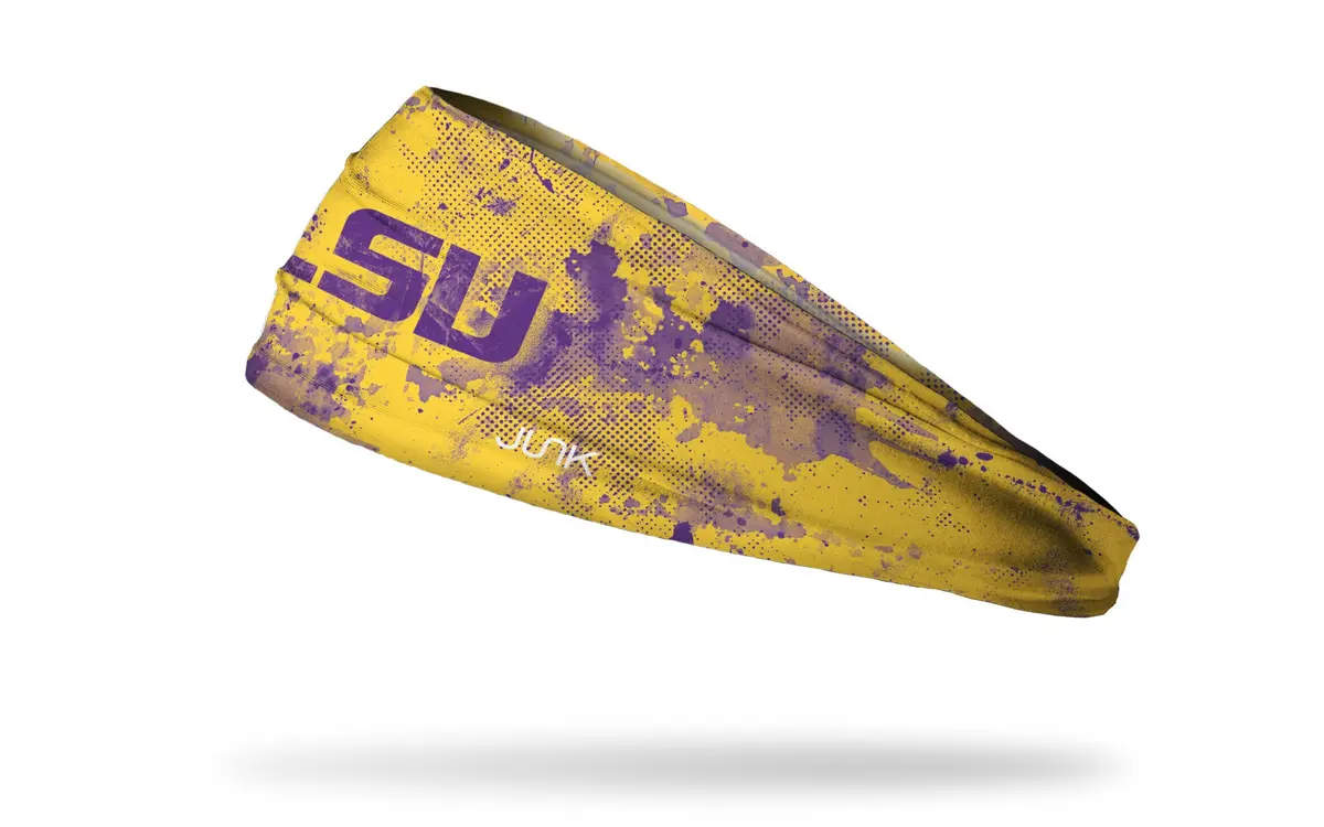 Louisiana State University: Grunge Gold Big Bang Lite Headband 1