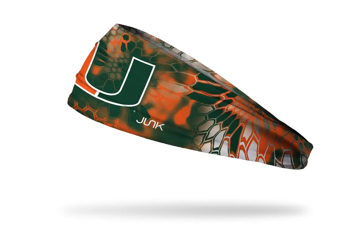 University Of Miami: Kryptek Big Bang Lite Headband 1