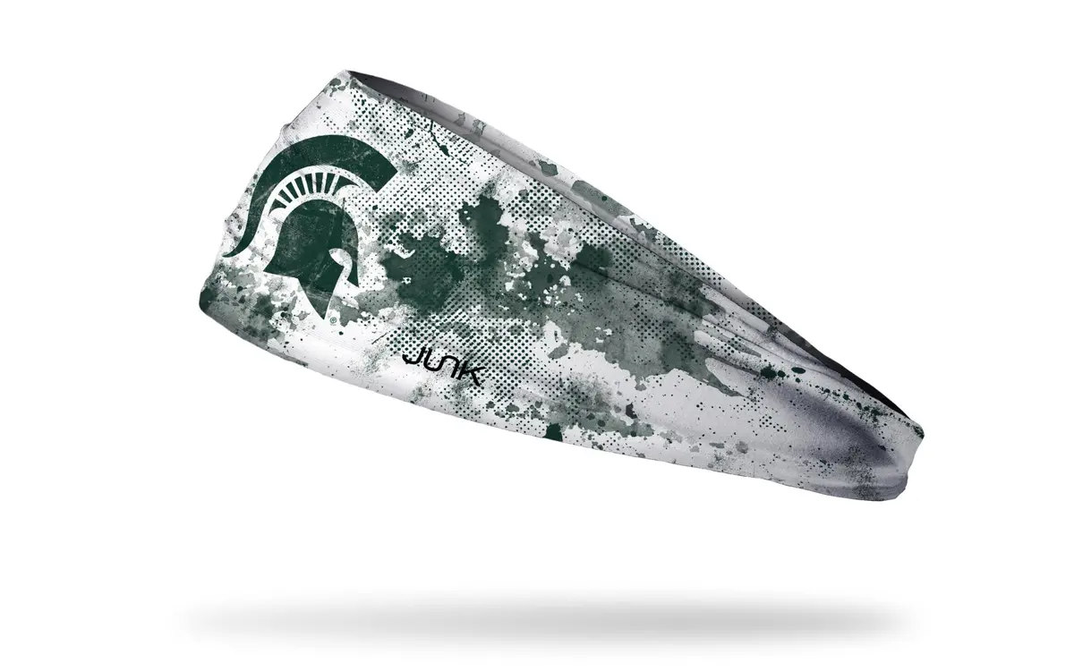 Michigan State University: Grunge White Big Bang Lite Headband 1