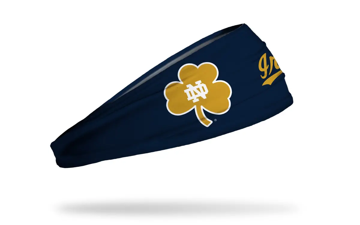 University Of Notre Dame: Oversized Clover Navy Big Bang Lite Headband 1