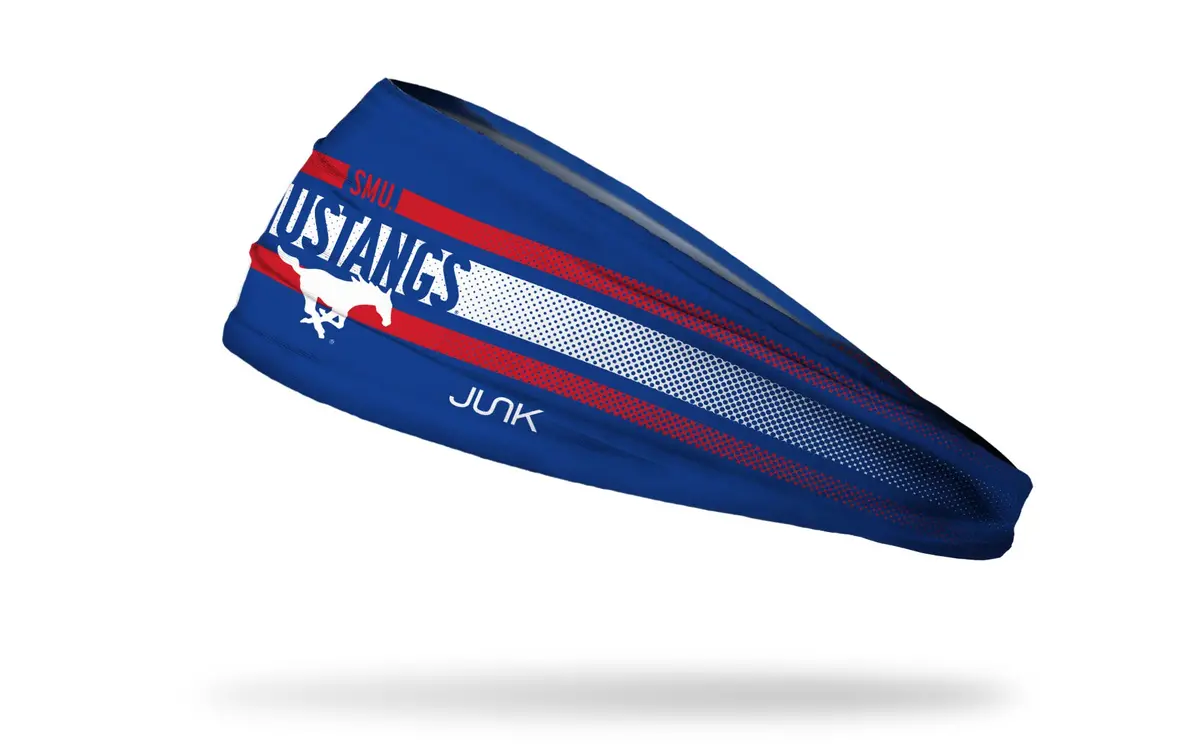 Southern Methodist University: Faded Stripe Big Bang Lite Headband 1