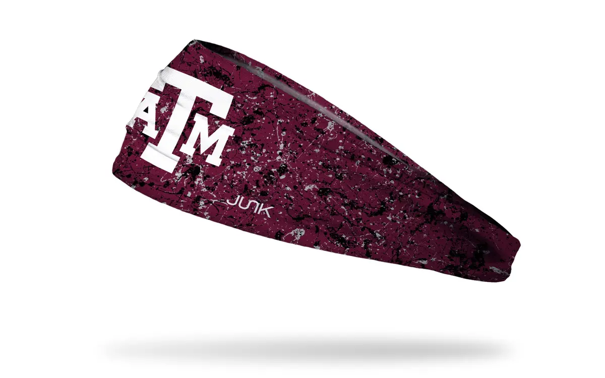 Texas A&M University: Splatter Maroon Big Bang Lite Headband 1