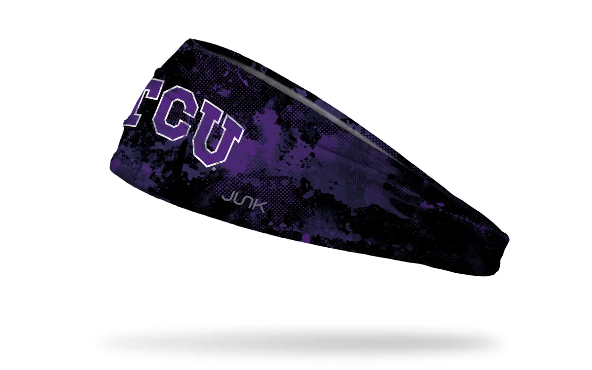 Tcu: Grunge Black Big Bang Lite Headband 1