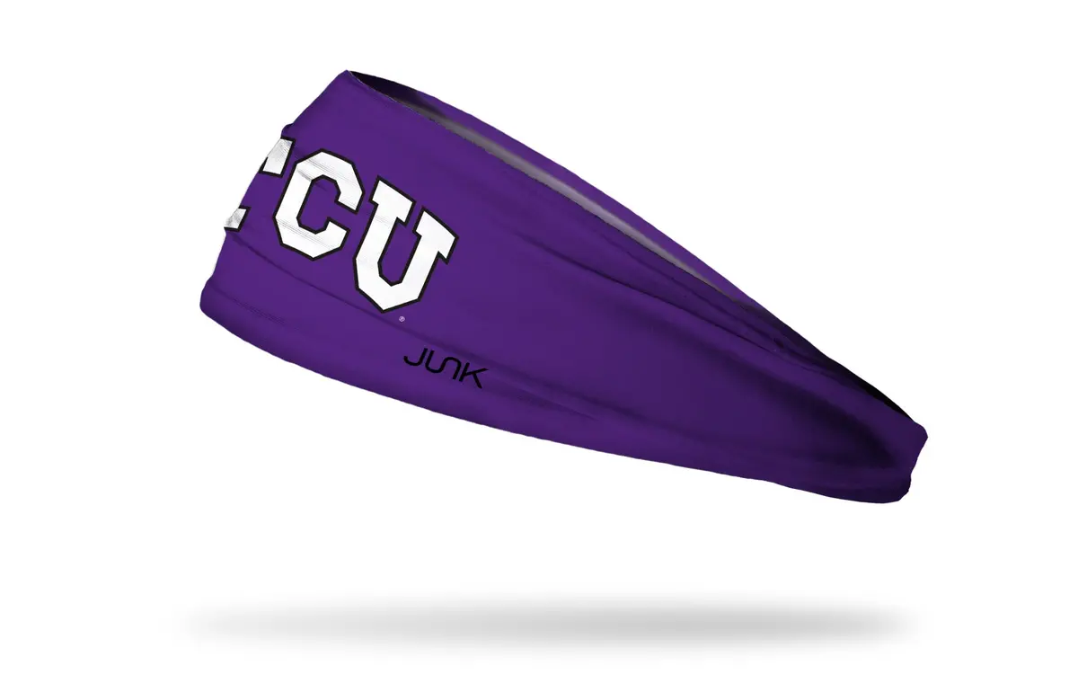 Tcu: Logo Purple Big Bang Lite Headband 1