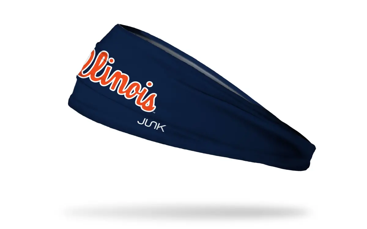 University Of Illinois: Script Navy Big Bang Lite Headband 1