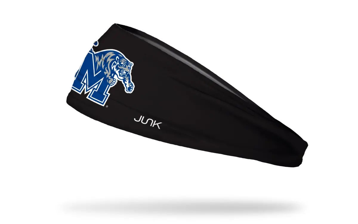 University Of Memphis: Logo Black Big Bang Lite Headband 1