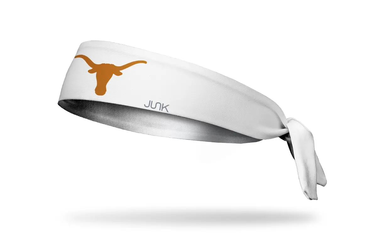 University Of Texas: Logo White Flex Tie Headband 1