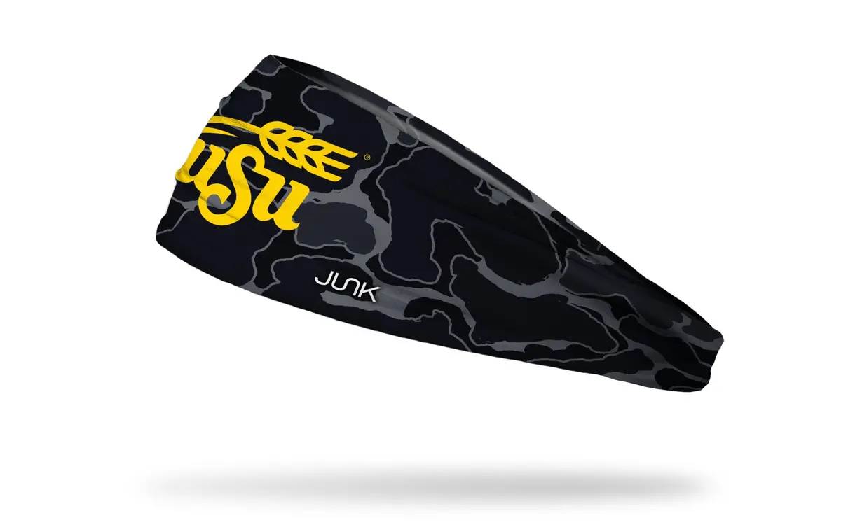 Wichita State University: Black Camo Big Bang Lite Headband 1