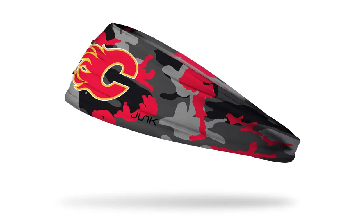 Calgary Flames: Camo Pop Headband 1
