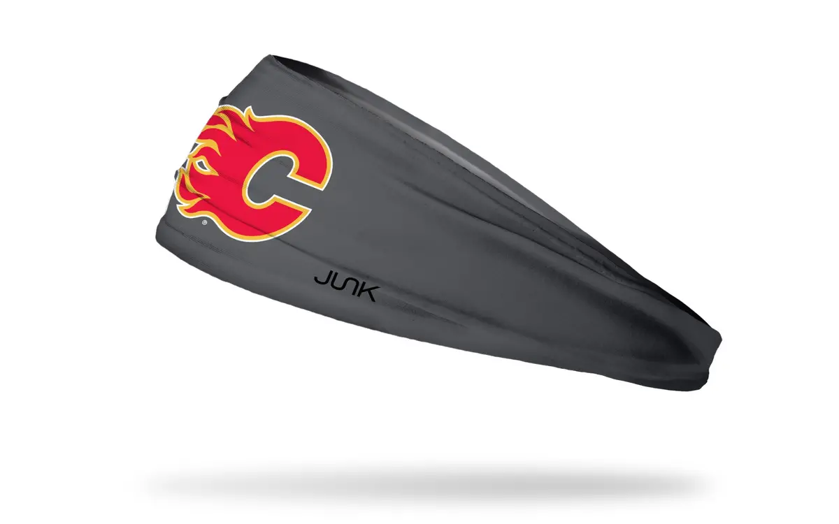 Calgary Flames: Logo Gray Big Bang Lite Headband 1