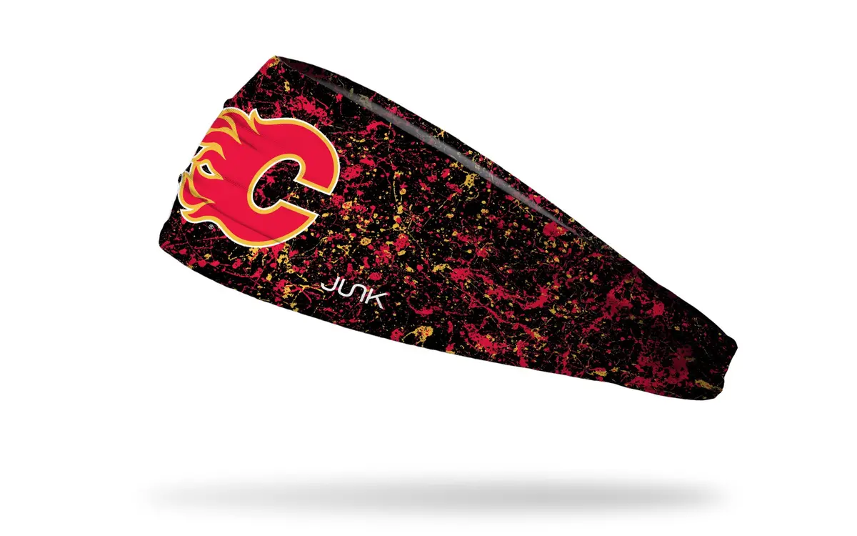 Calgary Flames: Splatter Big Bang Lite Headband 1