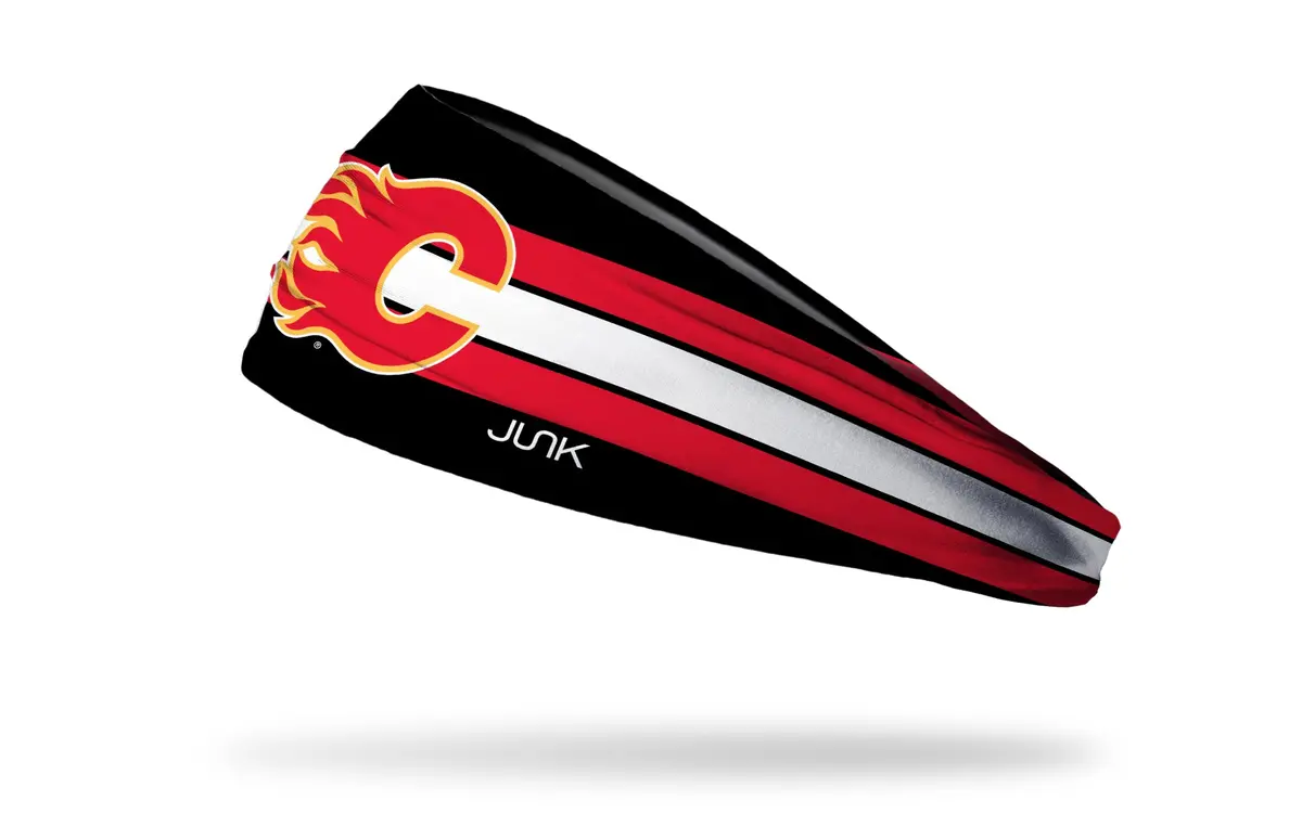 Calgary Flames: Stripe Big Bang Lite Headband 1