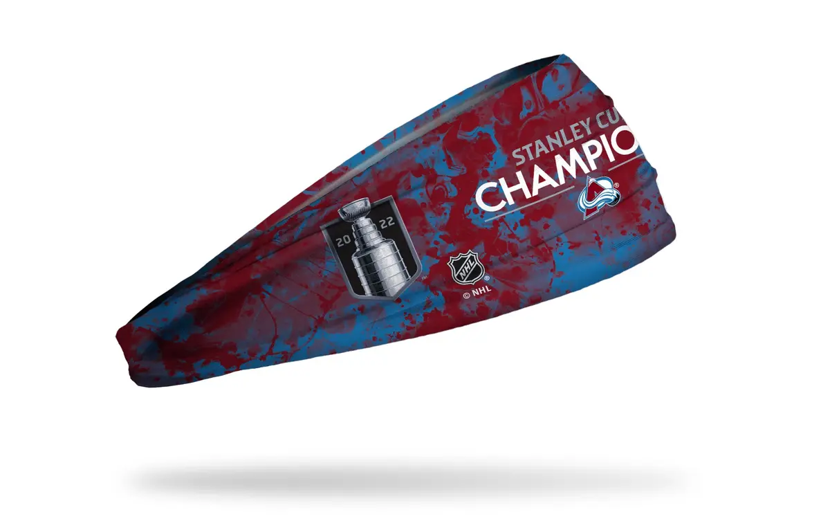 Colorado Avalanche: Stanley Cup Champions Splatter Big Bang Lite Headband 1