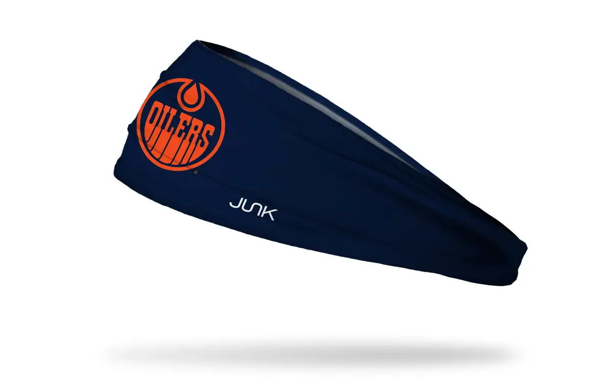 Edmonton Oilers: Logo Navy Big Bang Lite Headband 1