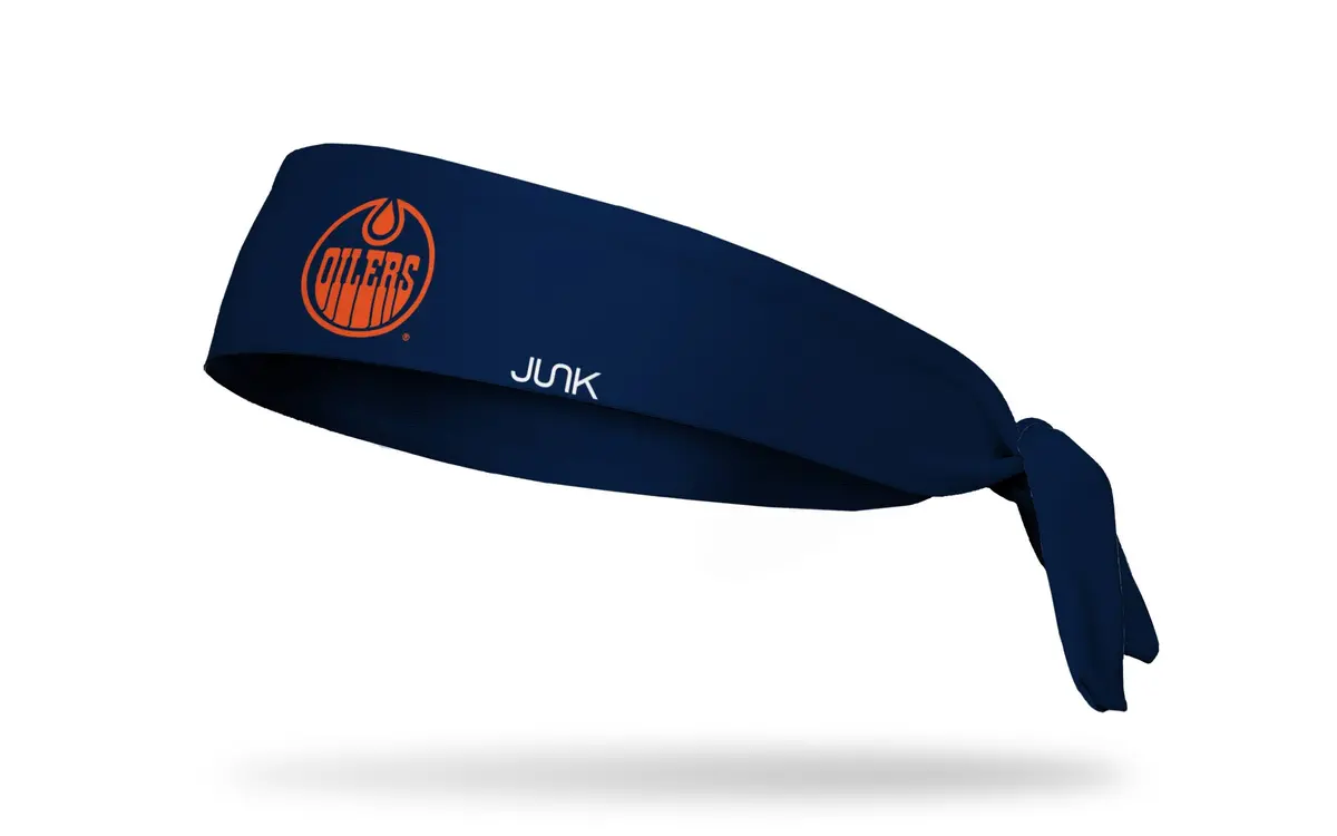 Edmonton Oilers: Logo Navy Flex Tie Headband 1