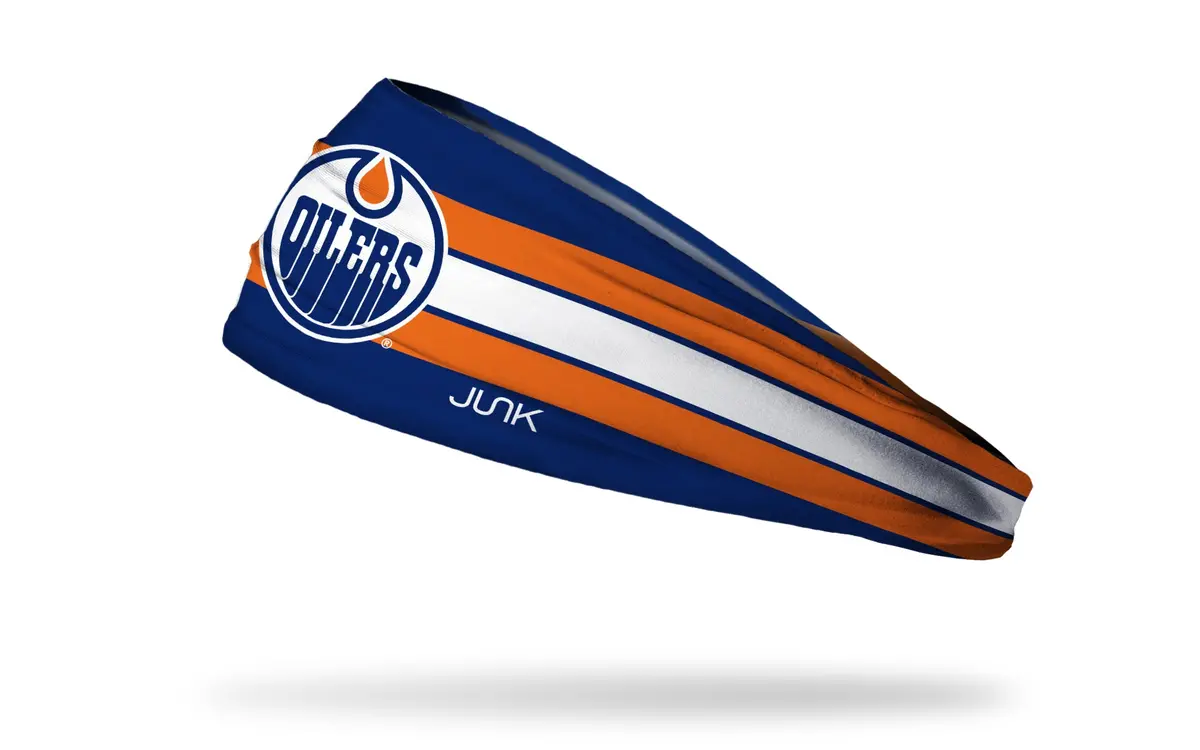 Edmonton Oilers: Stripe Big Bang Lite Headband 1
