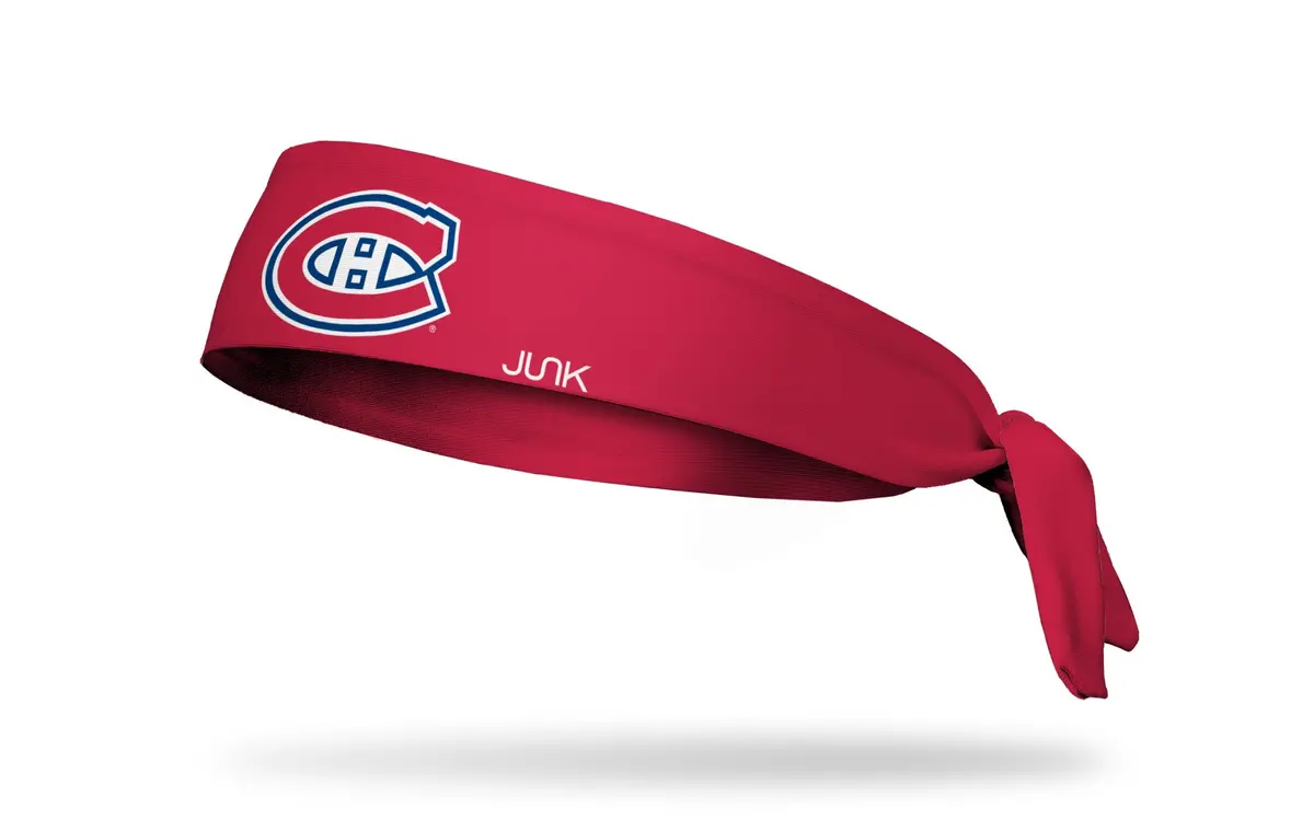 Montreal Canadiens: Logo Red Flex Tie Headband 1