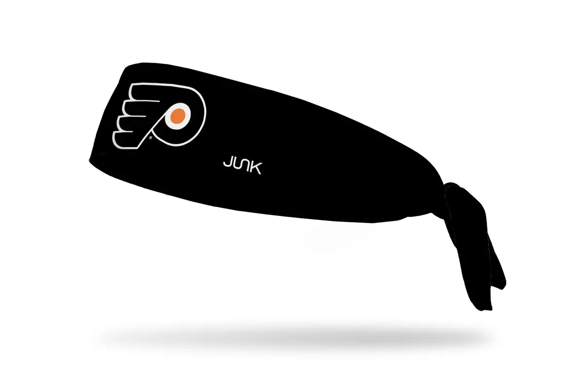 Philadelphia Flyers: Logo Black Flex Tie Headband 1