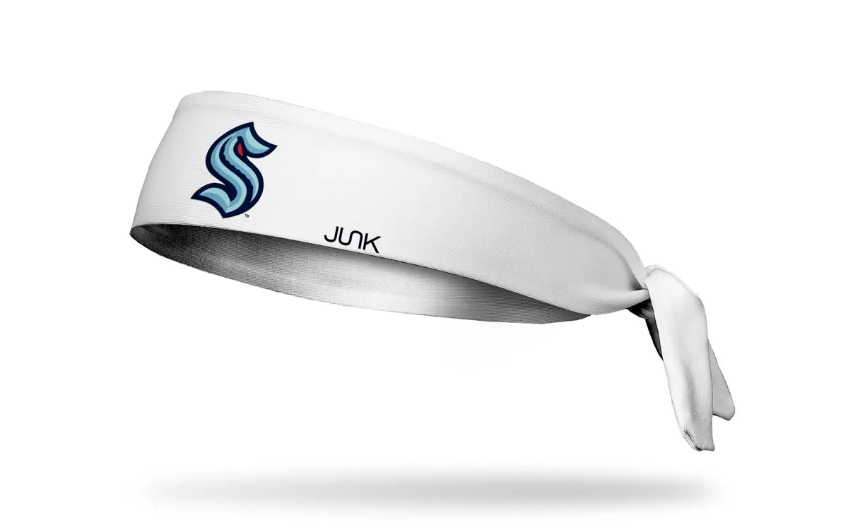 Seattle Kraken: Logo White Flex Tie Headband 1