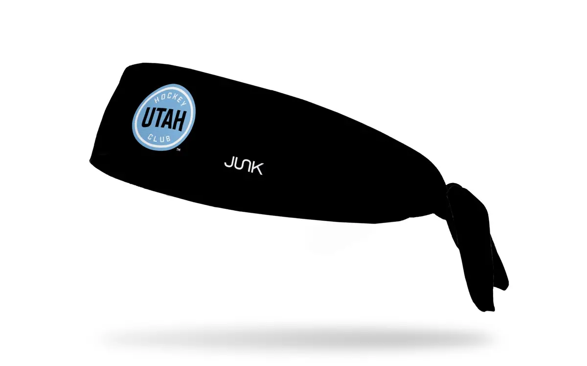 Utah Hockey Club: Logo Black Flex Tie Headband 1
