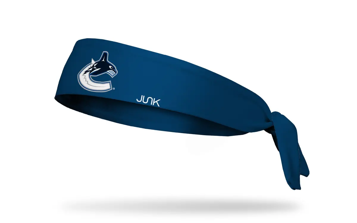 Vancouver Canucks: Logo Blue Flex Tie Headband 1