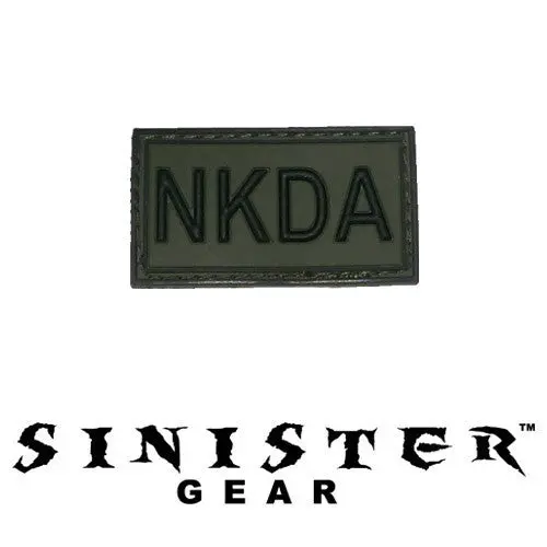 Sinister Gear "Nkda" Pvc Patch - Green 1