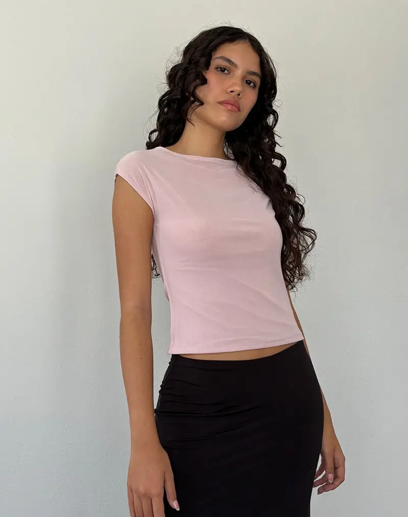 Nova Top In Mesh Pink 1