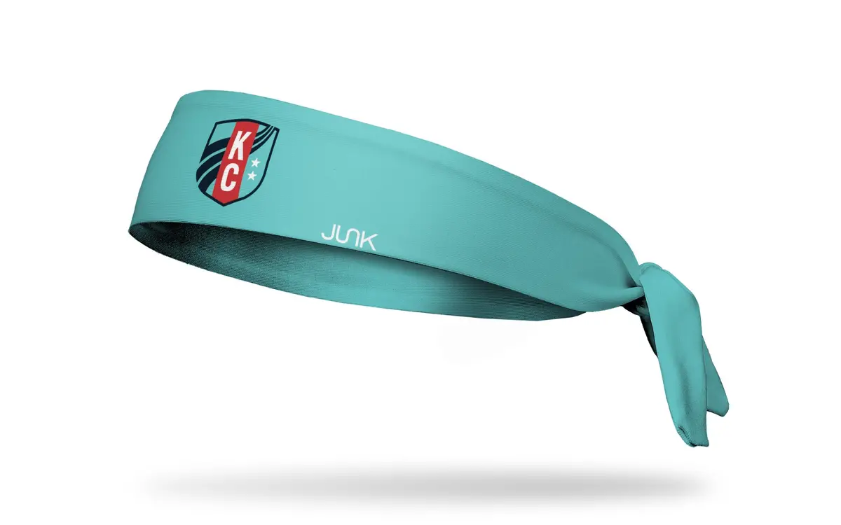 Kc Current: Logo Blue Flex Tie Headband 1