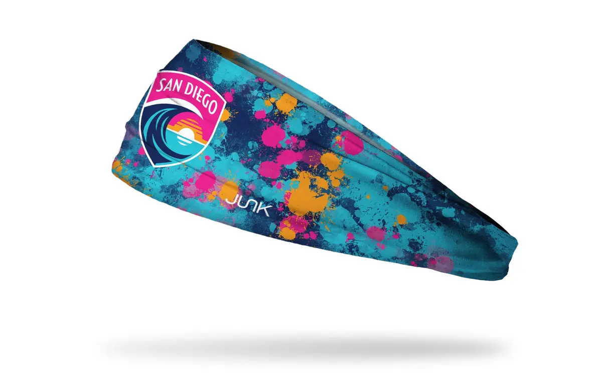 San Diego Wave Fc: Splatter Big Bang Lite Headband 1