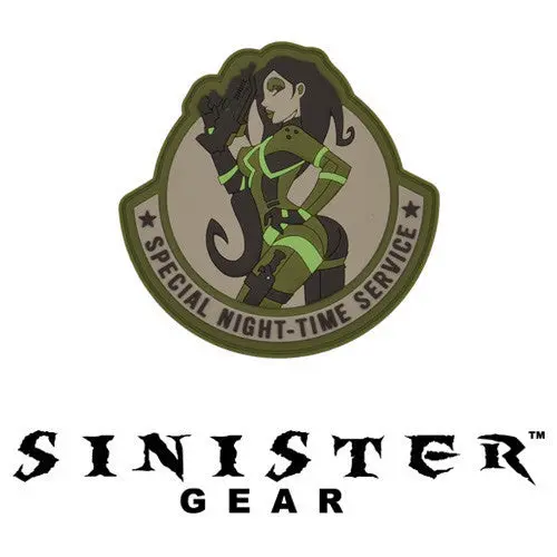 Sinister Gear "Night Time" Pvc Patch - Od 1