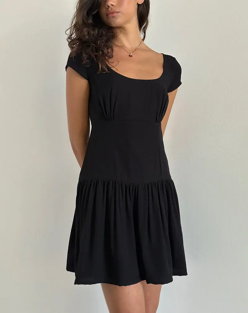Ohayo Mini Dress In Black 1
