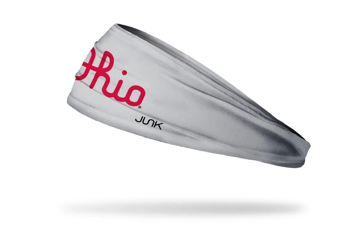 Ohio State: Script Ohio Gray Big Bang Lite Headband 1