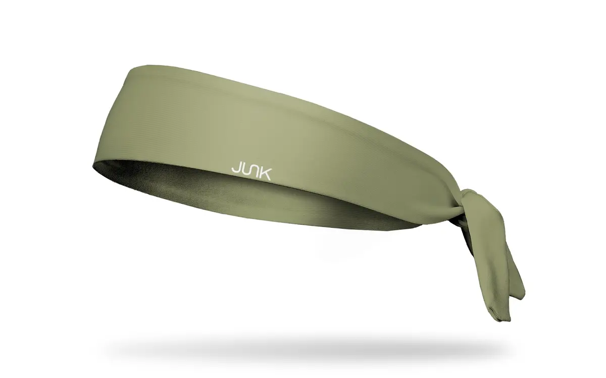 Olive Flex Tie Headband 1