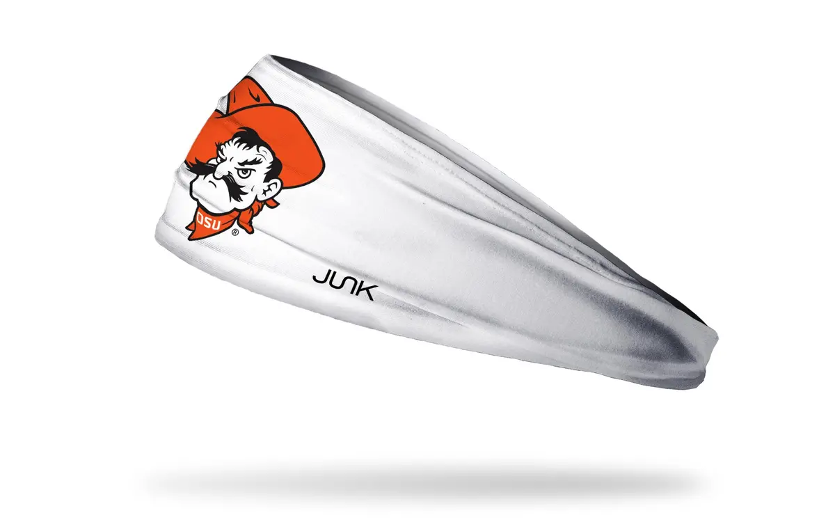 Oklahoma State University: Pistol Pete White Big Bang Lite Headband 1