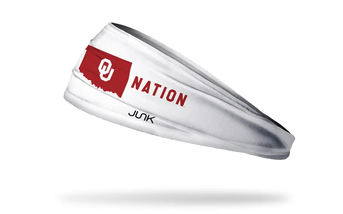 University Of Oklahoma: Sooner Nation White Big Bang Lite Headband 1