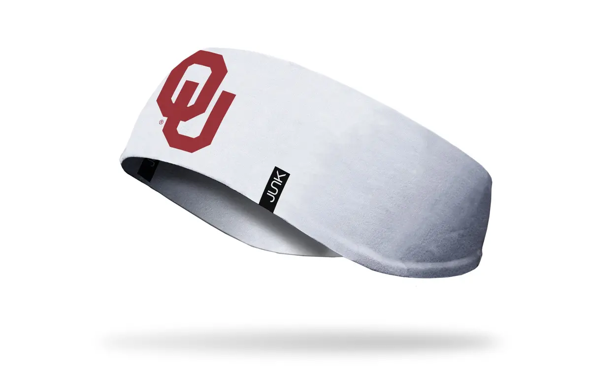 University Of Oklahoma: Logo White Ear Warmer 1