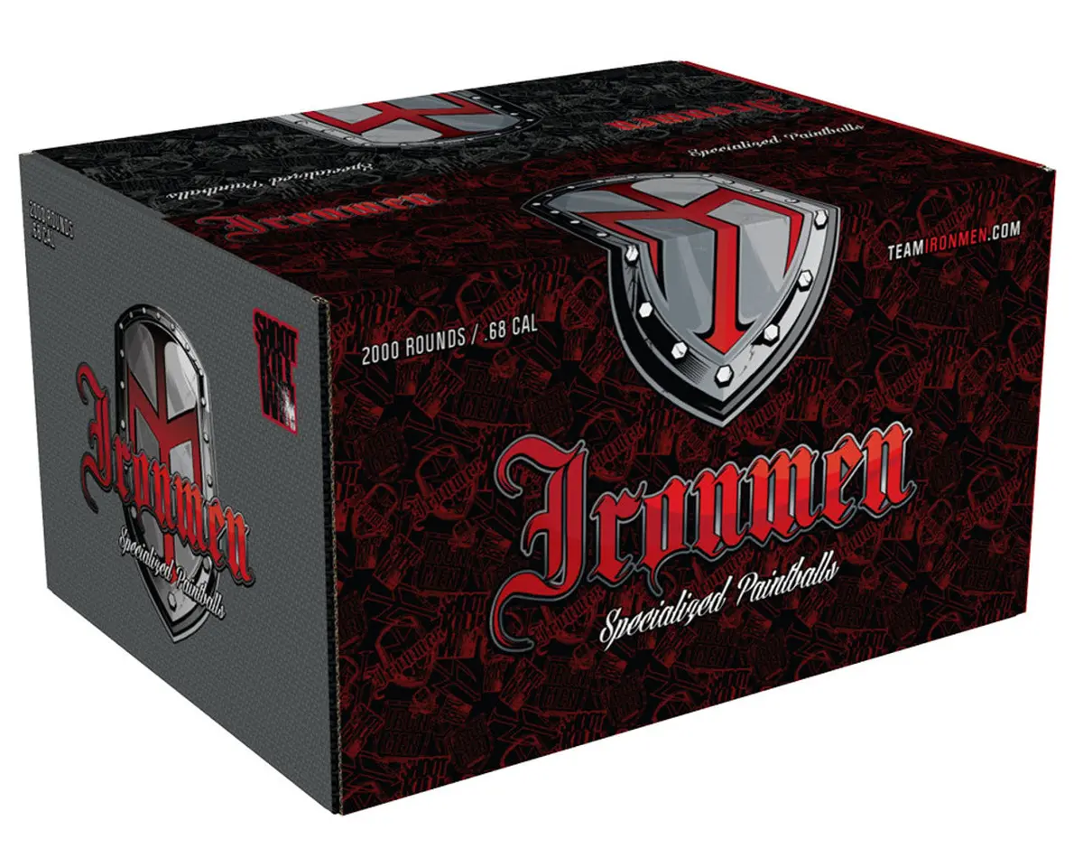 Gi Sportz Ironman Paintballs - 2000 Count - Silver Shell - Competition Yellow Fill 1