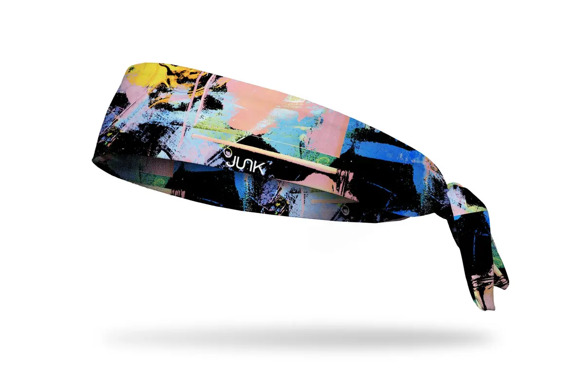 Pastel Paintstrokes Flex Tie Headband 1