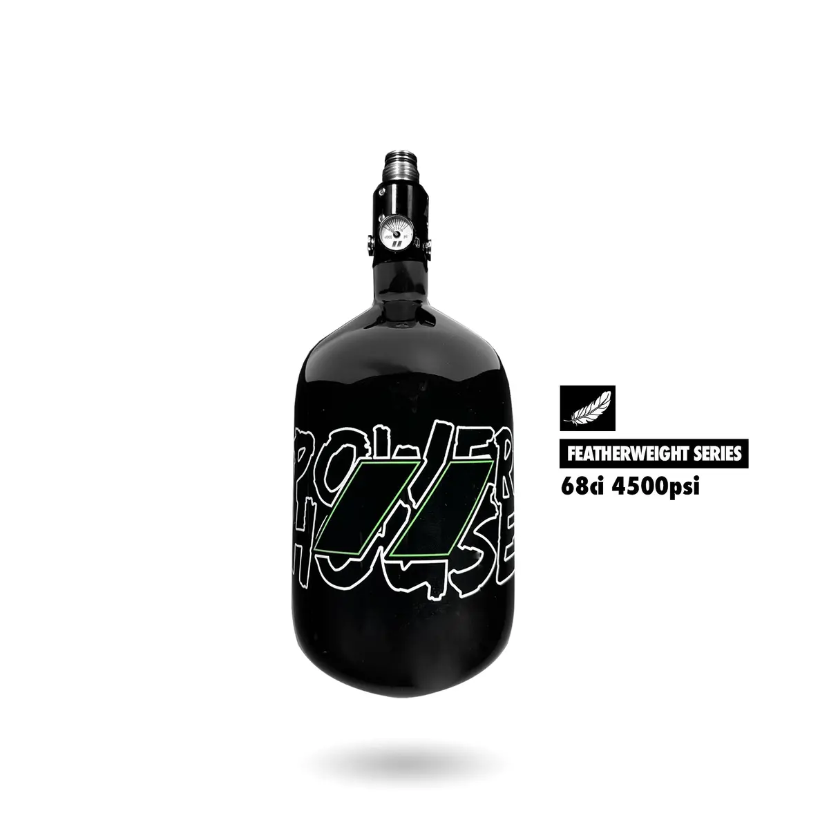 Infamous/Powerhouse™ “Featherweight” Air Tank 68Ci (Bottle And Tko Reg) 1