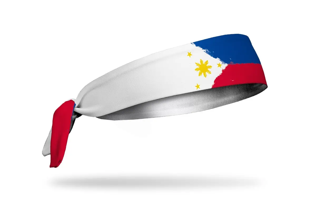 Philippines Painted Flag Flex Tie Headband 1