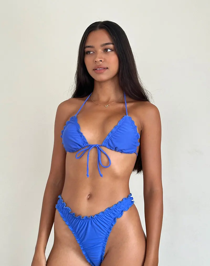 Prisha Bikini Top In Royal Blue 1