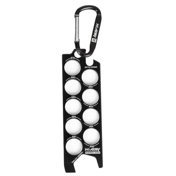 Paintball Sizer Guide - Black 1