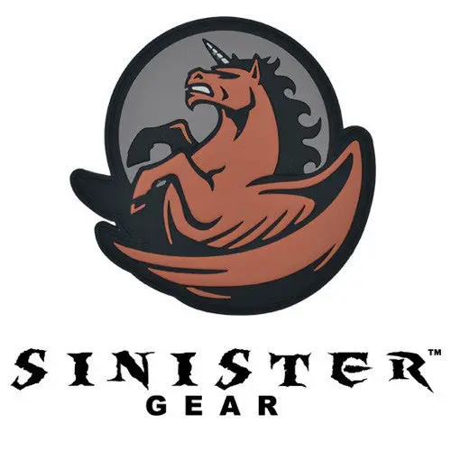 Sinister Gear "Pegasus" Pvc Patch - Light Red 1
